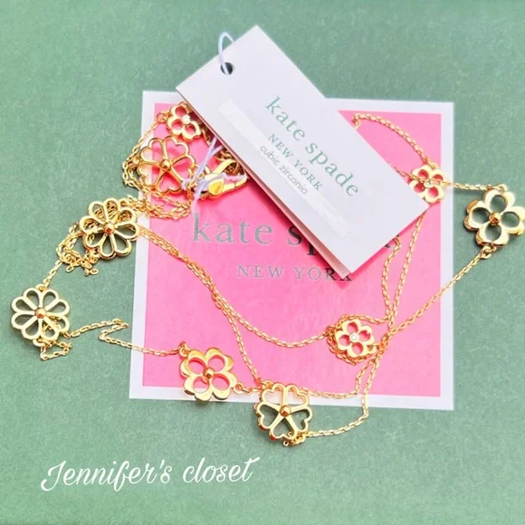 NWT ♠️Kate Spade Long Scatter Station Necklace